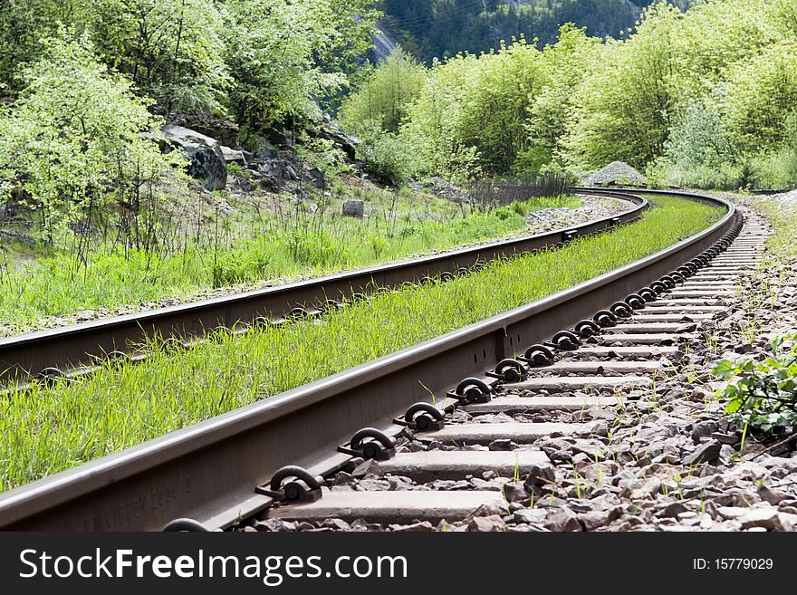 Mountain Train Tracks