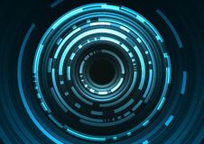 Circle Digital Pixel Abstract Background Royalty Free Stock Images
