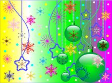 Christmas Composition With Spheres And Stars Royalty Free Stock Photos Christmas Composition With Spheres And Stars Royalty Free Stock Photos