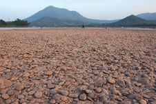 Mekong River Stone Stock Photo Mekong River Stone Stock Photo