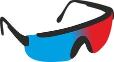 3D Glasses Royalty Free Stock Images