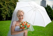 Bride With A Wedding Bouquet Stock Photo Bride With A Wedding Bouquet Stock Photo
