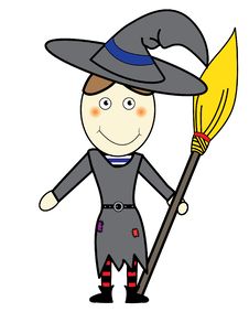 Funny Witch Stock Image