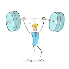 Man Doing Weight Lifting Stock Photography Man Doing Weight Lifting Stock Photography