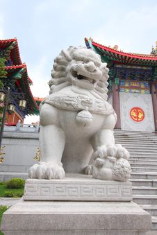 Lion Statue From Granite Rock Stock Image Lion Statue From Granite Rock Stock Image