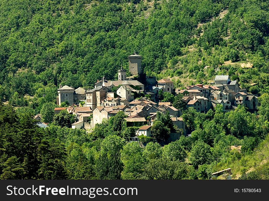An old mountian village in the south of France