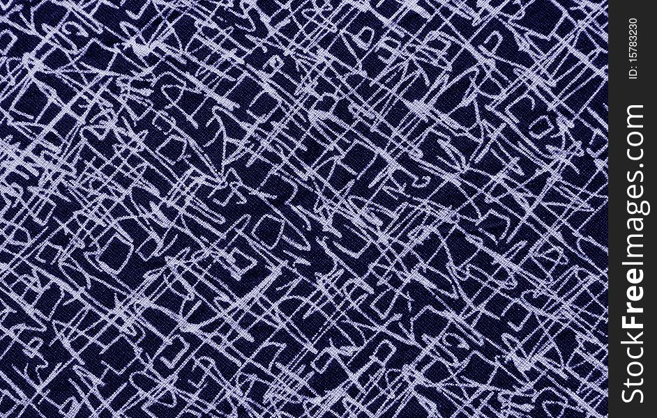 Abstract textile backdrop, black blue texture