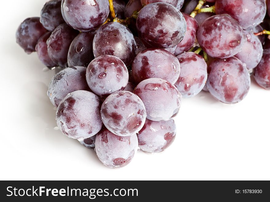 Fresh Red Grape Isolated