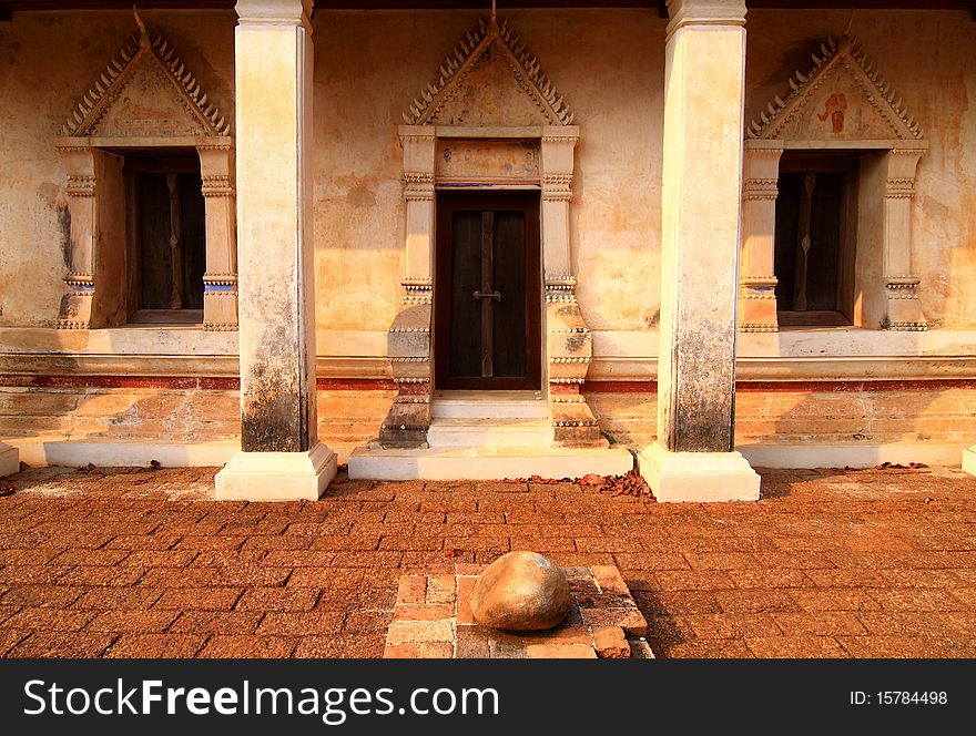 Doors and windows of the ancient temple. Doors and windows of the ancient temple