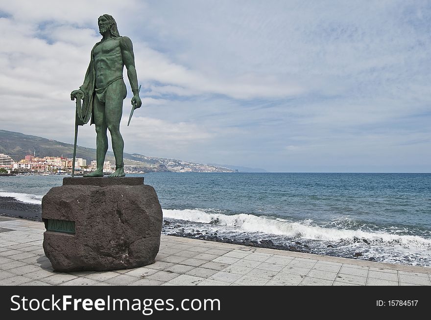 Guanches Indians Statues