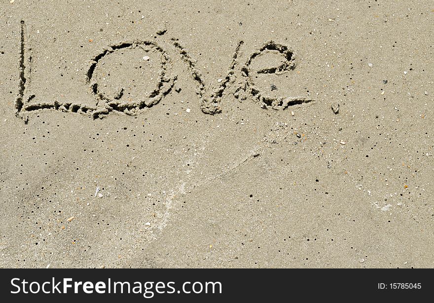 Love in the sand - Background. Love in the sand - Background