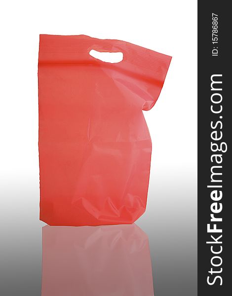 Plastic bag isolated on white background. Plastic bag isolated on white background