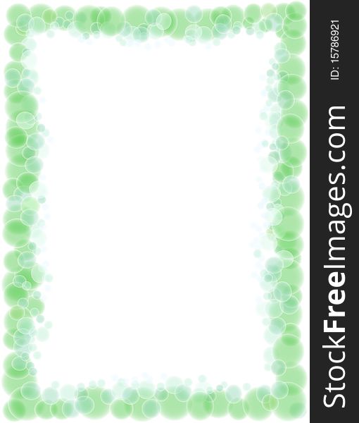 Greenery blank abstract frame pattern