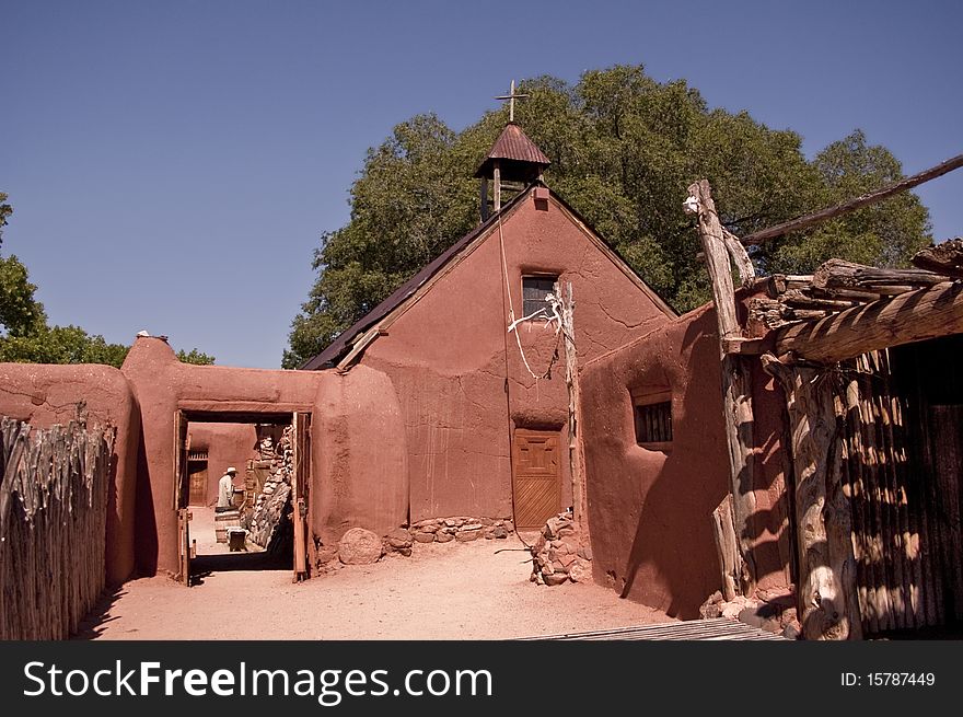 View from Rancho de las Golondrinas- Old Spanish Colonial Village in Santa Fe, New Mexico. This is a living history museum. View from Rancho de las Golondrinas- Old Spanish Colonial Village in Santa Fe, New Mexico. This is a living history museum.