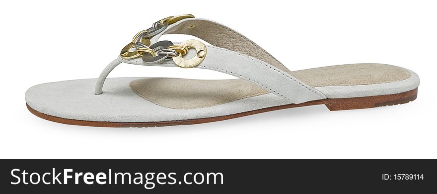 A white sandal