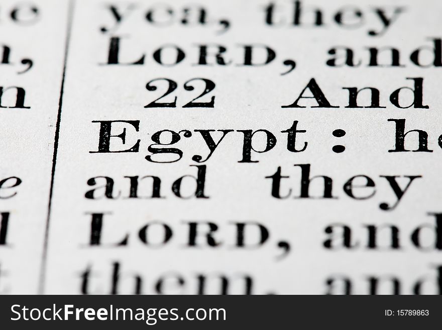 Egypt Text