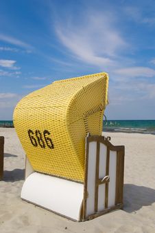 Beach Chair Sea Royalty Free Stock Photography