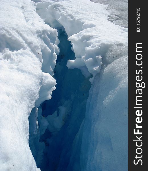 Cavern inside of a glacier. Cavern inside of a glacier.