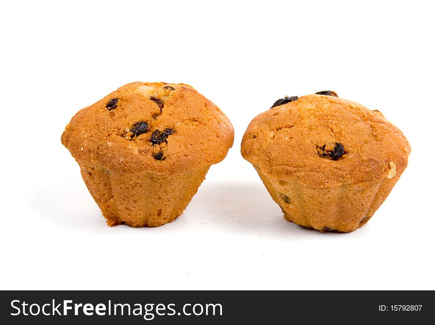 Fruit-cakes isolated on a white background