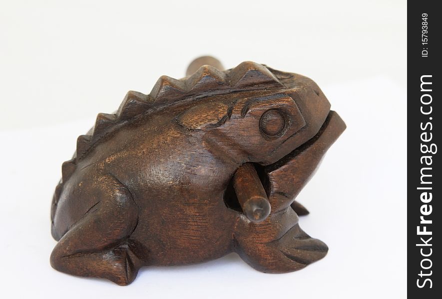 Wooden African Frog