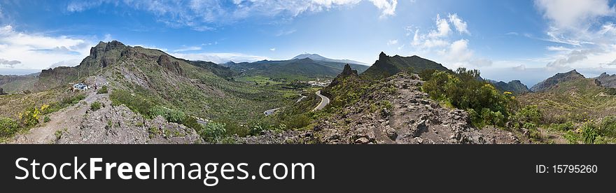 View from Cherfe panoramic viewpoint, Tenerife Island