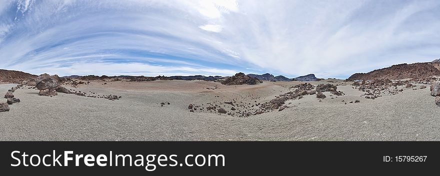 San Jose mines located near Teide Mount, Tenerife Island