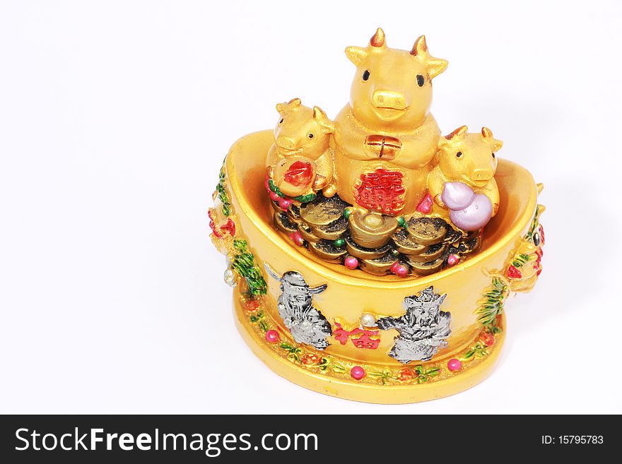 Fortune pigs are believed to bring good luck.