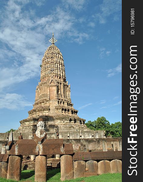 Sukhothai historical park ancient at Thailand