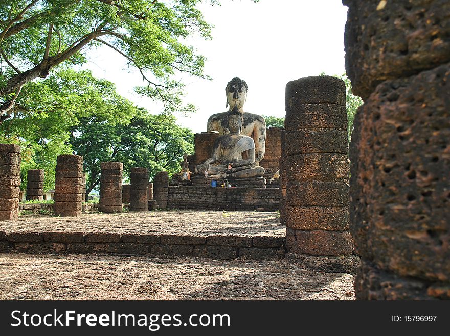 Sukhothai historical park ancient at Thailand