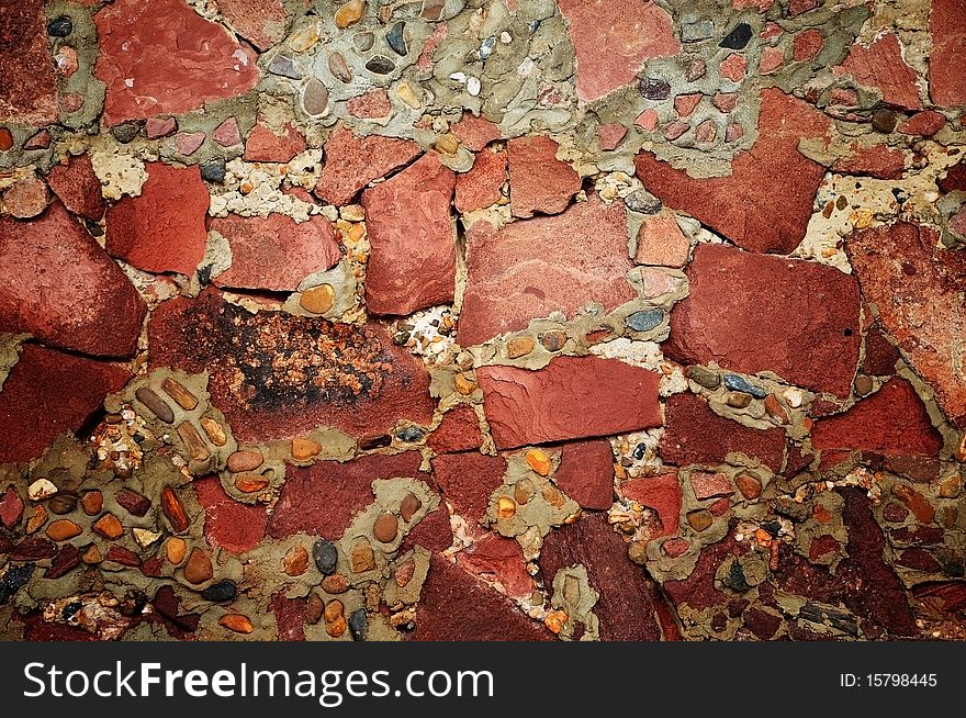Free form stone wall background