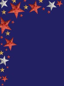 Colored Christmas Stars - Isolated Royalty Free Stock Photos Colored Christmas Stars - Isolated Royalty Free Stock Photos