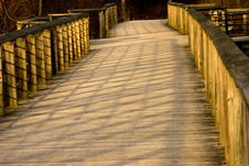 Boardwalk And Shadows Royalty Free Stock Images Boardwalk And Shadows Royalty Free Stock Images