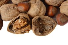 Cracked Walnut Stock Photography Cracked Walnut Stock Photography