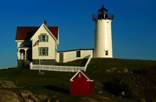 The Nubble Lighthouse Stock Image The Nubble Lighthouse Stock Image