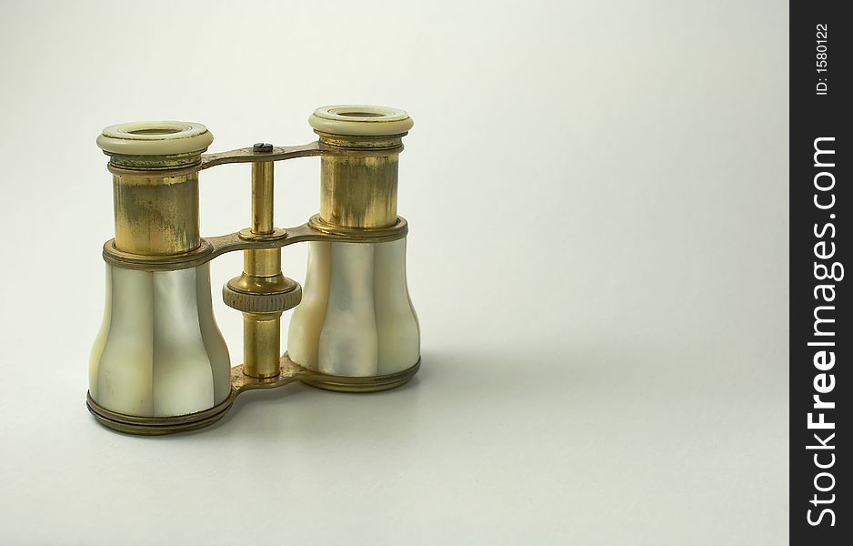 The picture of an ancient opera glasses. The picture of an ancient opera glasses.