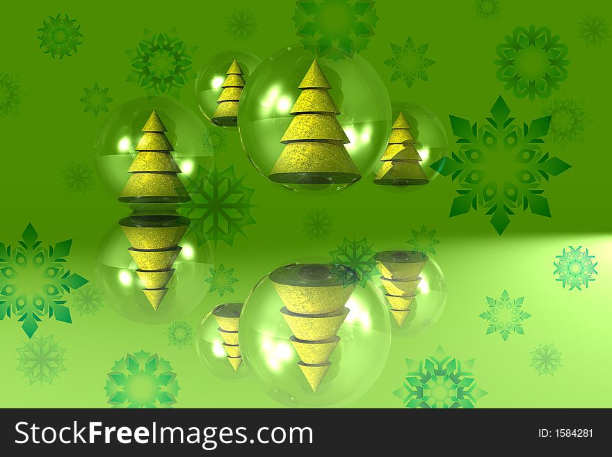 Christmas Background - Green