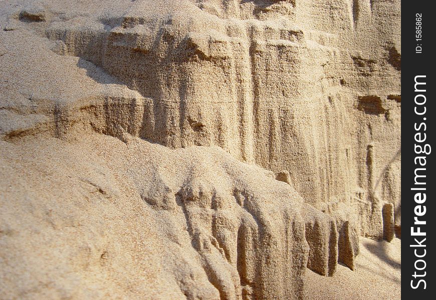 White sand background (real desert)