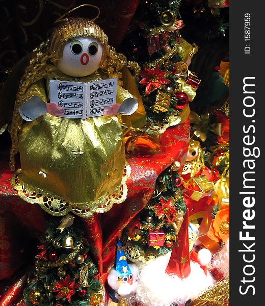 Photo of Christmas ornaments and decoration. Photo of Christmas ornaments and decoration