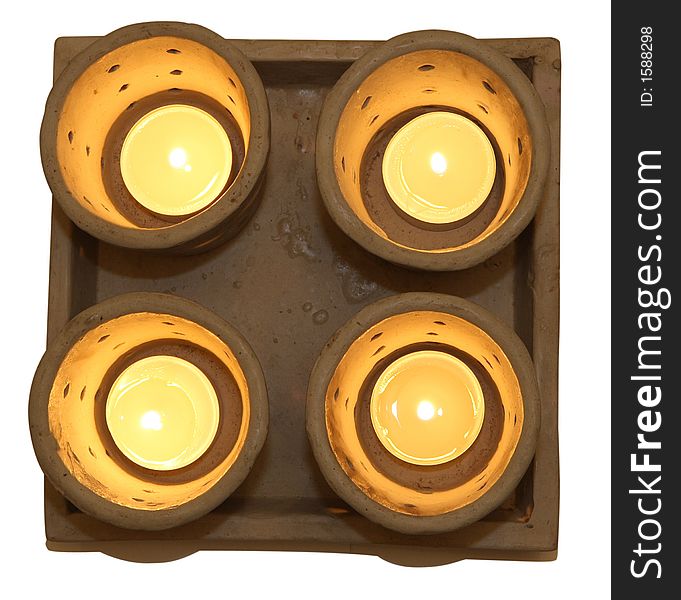 Four tealight candles