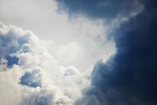 White Fluffy Clouds Royalty Free Stock Image White Fluffy Clouds Royalty Free Stock Image