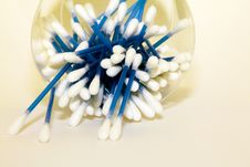 Sticks With Cotton Wool Stock Photo Sticks With Cotton Wool Stock Photo