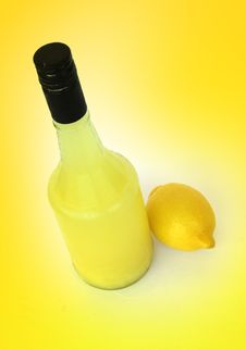 Natural Organic Lemon Juice Stock Photo