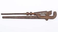 Rusty Metal Screw-wrench Royalty Free Stock Image Rusty Metal Screw-wrench Royalty Free Stock Image
