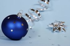 Blue Christmas Ball Stock Photography Blue Christmas Ball Stock Photography