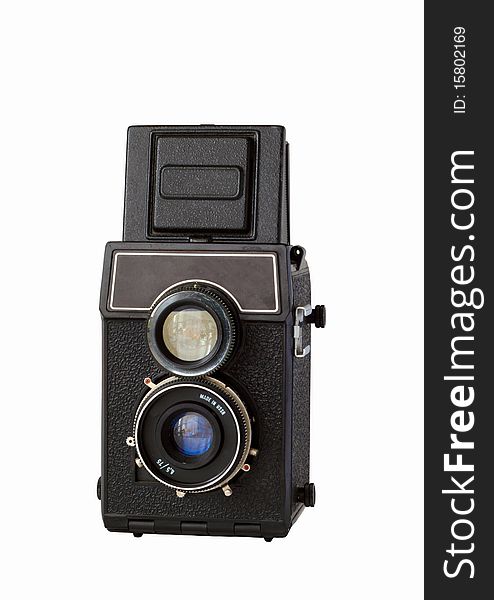 Old Twin-lens Reflex Camera