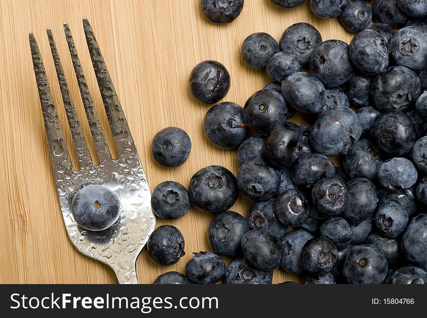 Backgound with sweet fresh blueberries