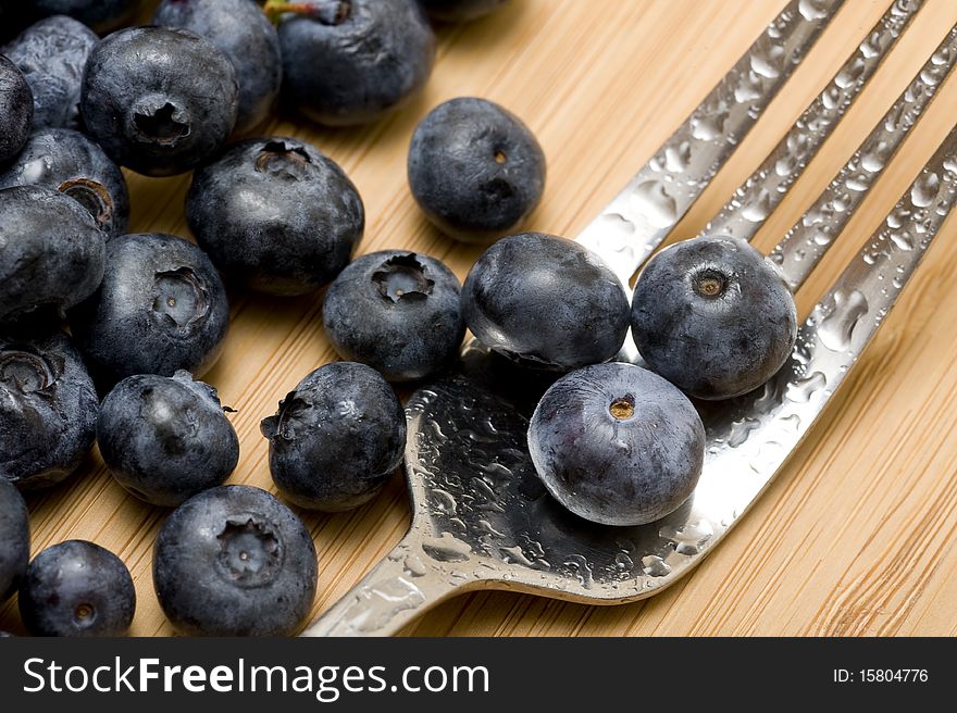Backgound with sweet fresh blueberries
