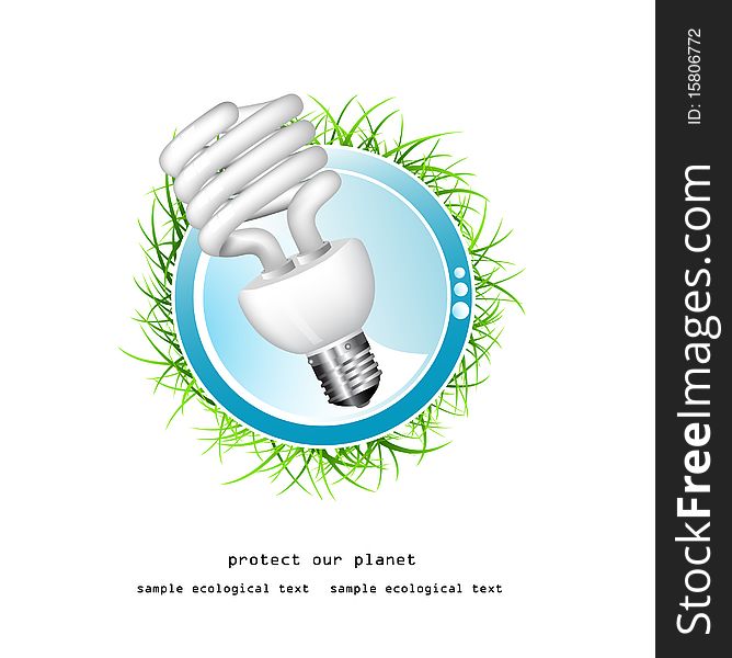 Economical bulb  new vector illustration