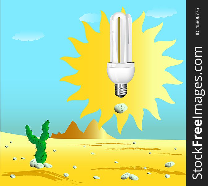 Economical Sunny Bulb In Desert