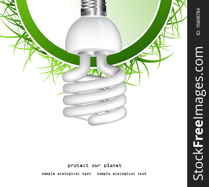 Economical bulb background image vector